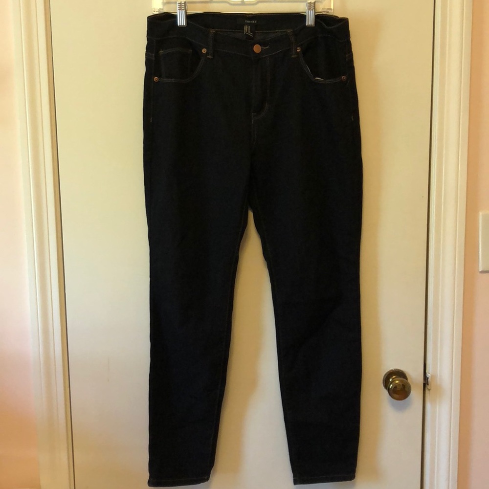 Dark denim jean